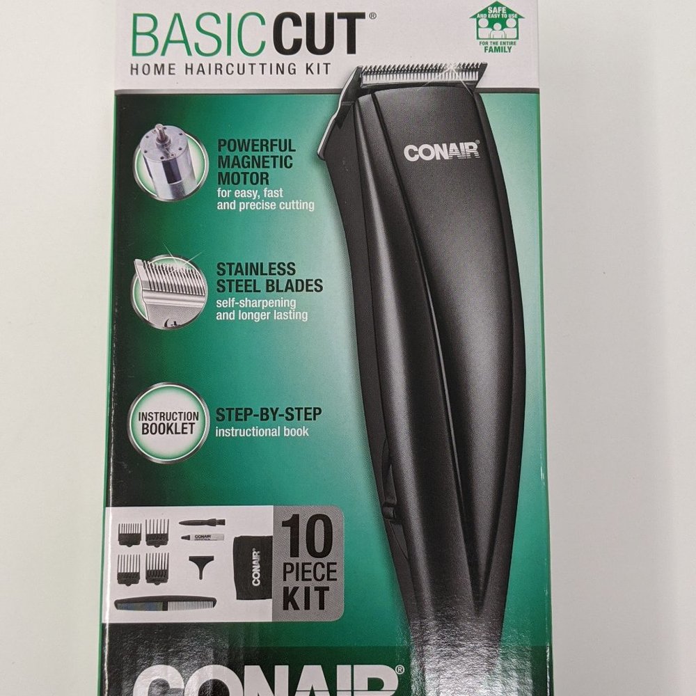 Conair Basic Cut 10-piece Home Haircut Kit
